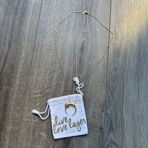 Gorjana Cayne Crescent Pendant Necklace